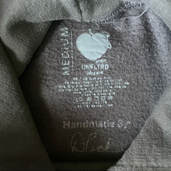 Custom Made Unfltrd Passion Hoodie Men’s Medium Gray / Lime Green - Picture 2 of 6